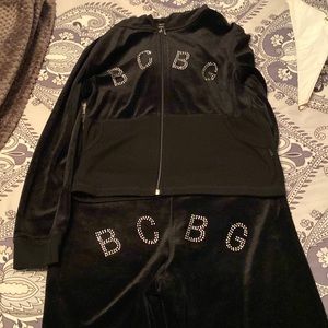 Large BCBG velvet tracksuit